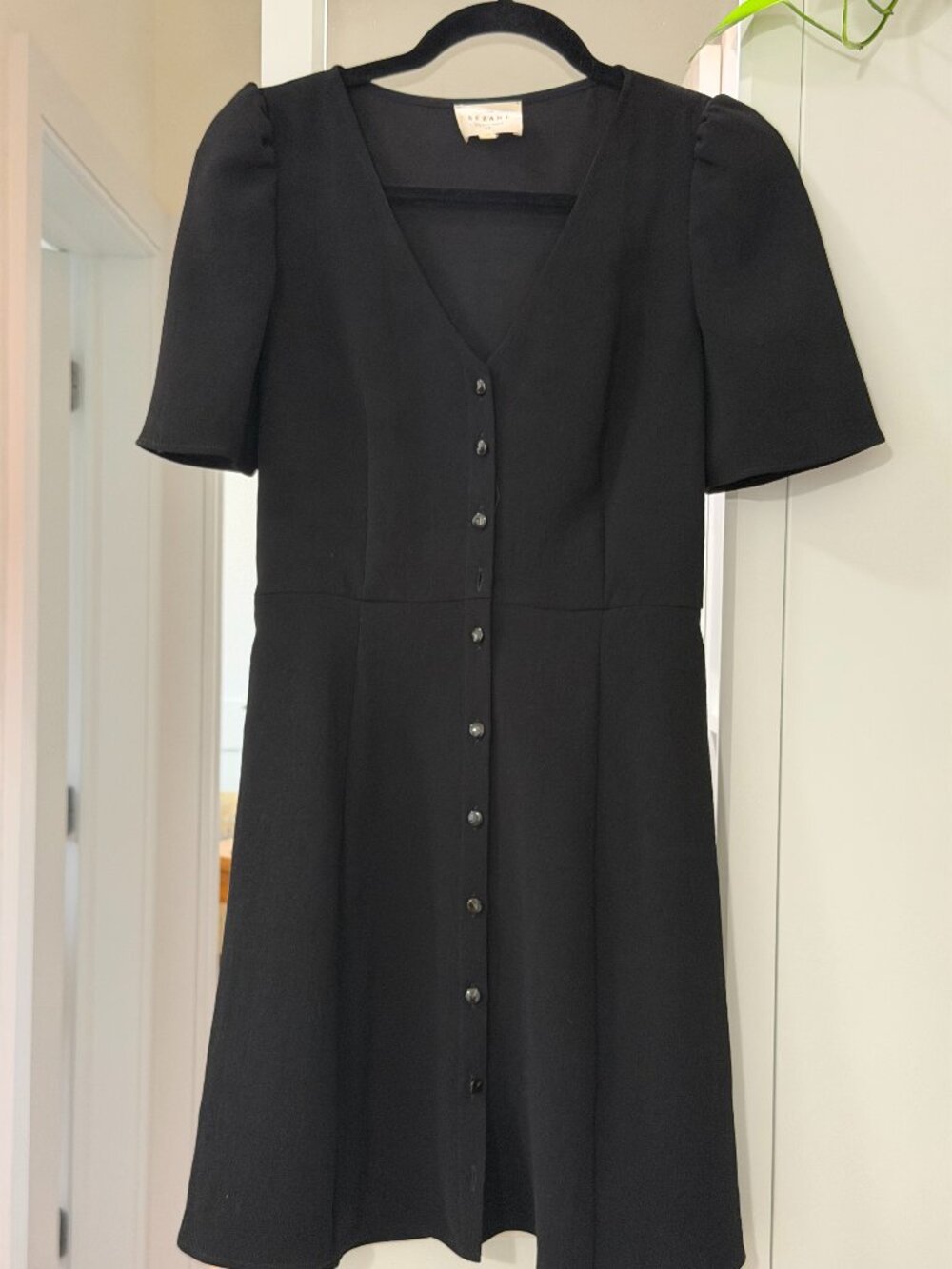 Sezane Lily Dress Size 34 Black